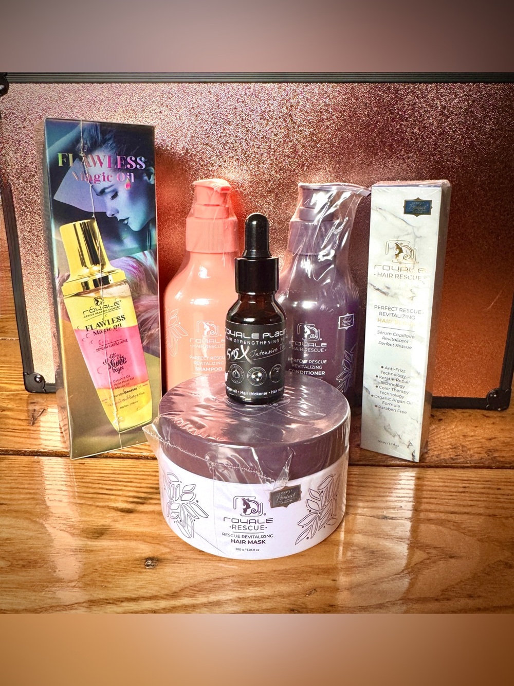 An Entire Royale Rescue Hair Treatment, Growth & Repair Hair Care Set